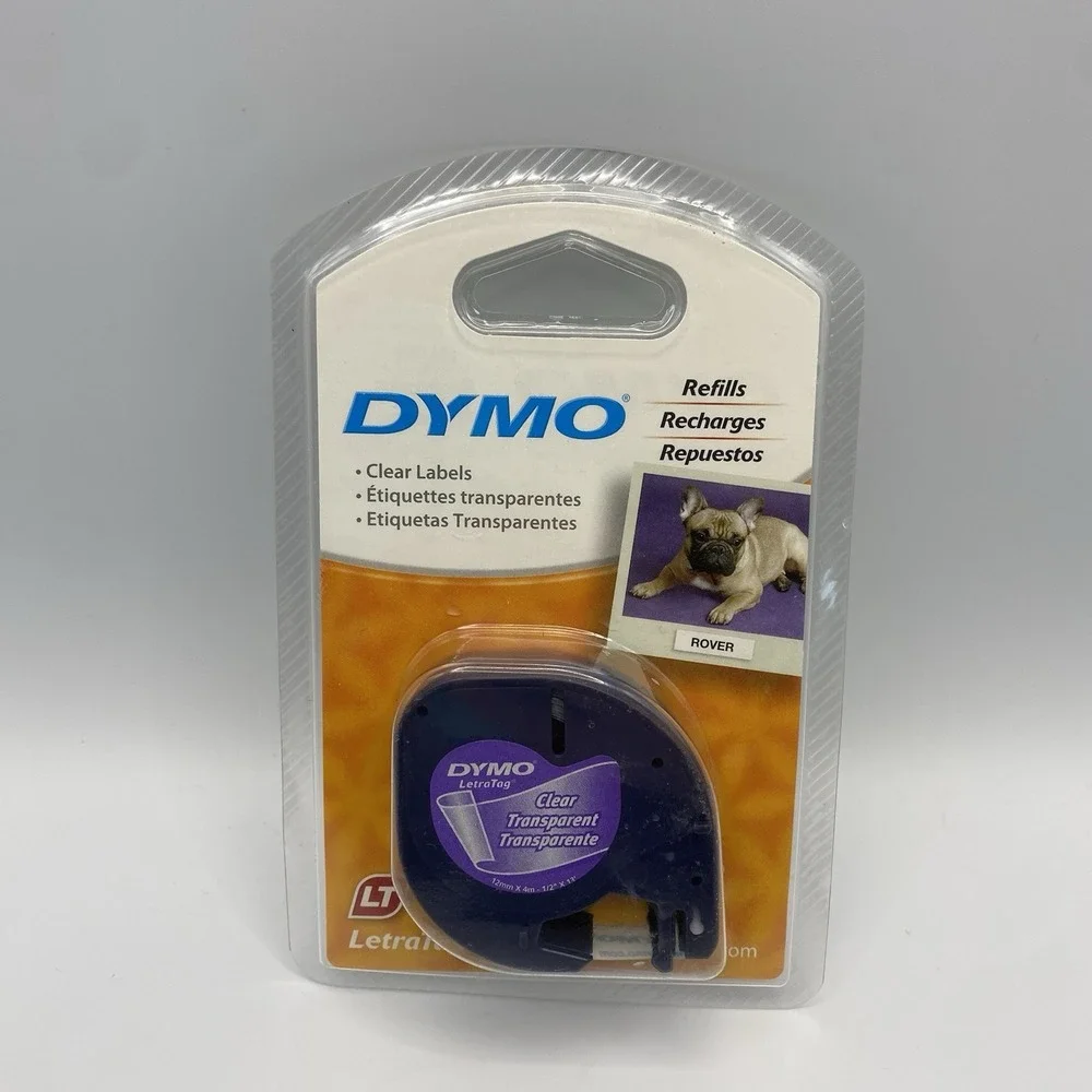 DYMO LetraTag Clear Label Refill 1/2